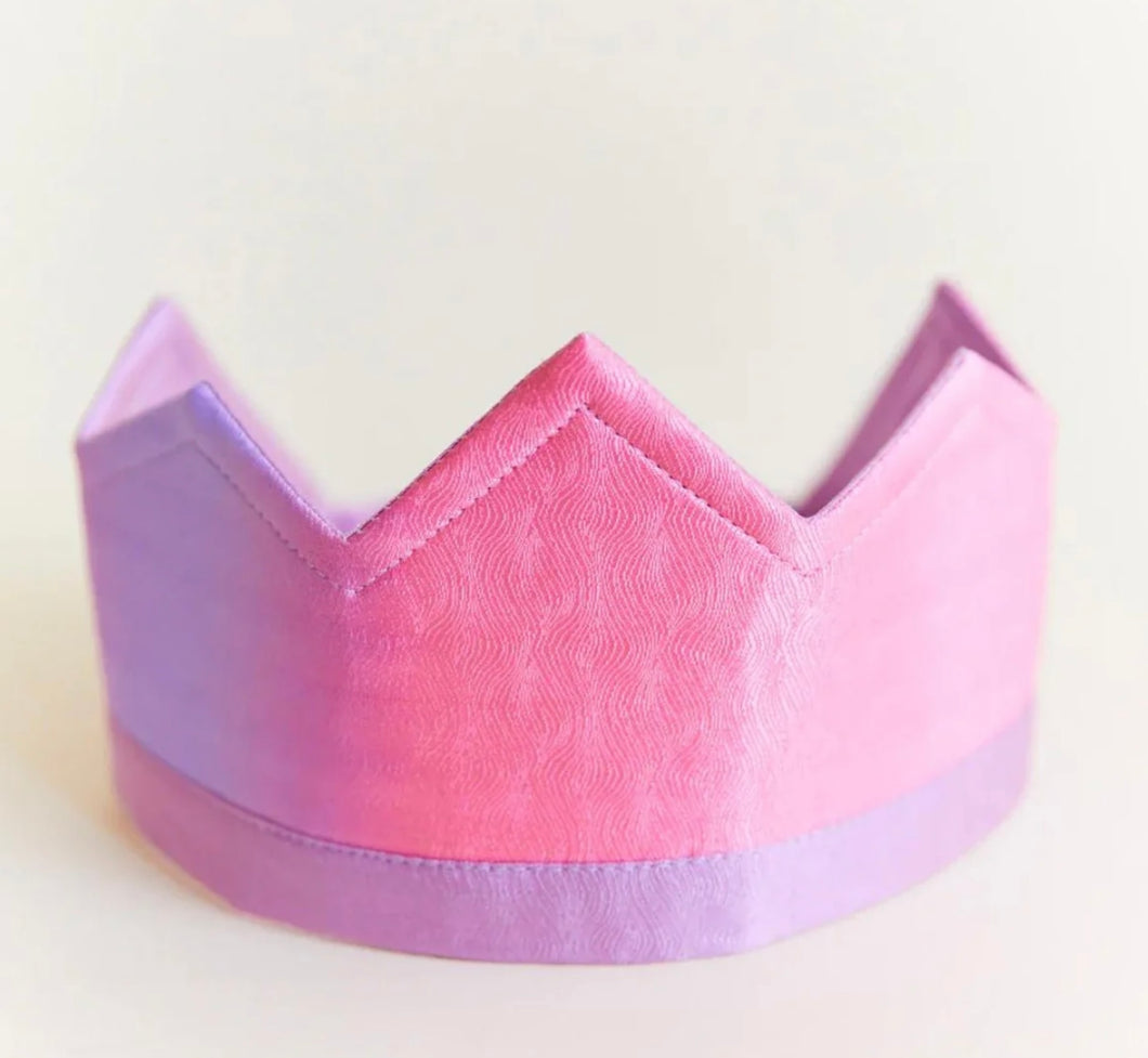 Sarah's Silks - Reversible Crown Blossom/Lavender