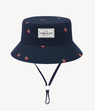 Load image into Gallery viewer, Goldie &amp; Ace - Mini Strawberry Embroidered Bucket Hat

