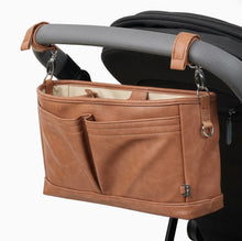 Load image into Gallery viewer, OiOi - Signature Pram Caddy - Tan Vegan Leather
