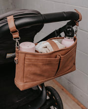 Load image into Gallery viewer, OiOi - Signature Pram Caddy - Tan Vegan Leather
