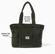 Load image into Gallery viewer, OiOi - Everyday Tote - Moss Green Corduroy
