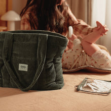 Load image into Gallery viewer, OiOi - Everyday Tote - Moss Green Corduroy
