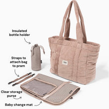 Load image into Gallery viewer, OiOi - Everyday Tote - Rose Pink Corduroy
