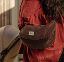 Load image into Gallery viewer, OiOi - Luna Crossbody - Chocolate Brown Corduroy (Pre-Order For September Delivery)

