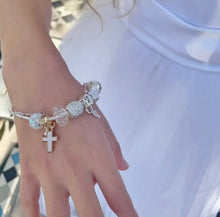 Load image into Gallery viewer, Lauren Hinkley - Cross Charm Bracelet
