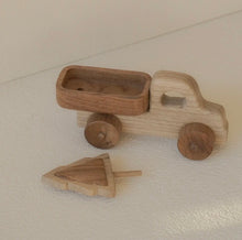 Load image into Gallery viewer, Kayu &amp; Co - Handmade Wooden Christmas Truck Toy with Removable Tree
