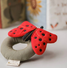 Load image into Gallery viewer, Fabelab - Rattle - Ladybug Mars Red 14 cm
