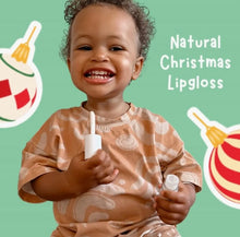 Load image into Gallery viewer, No Nasties - Candy Cane Natural Kids Lip Gloss Christmas

