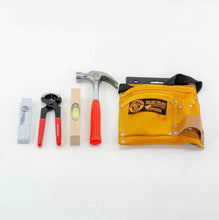 Load image into Gallery viewer, Kids at Work Leather Tool Belt - Standard with Tools Set 1
