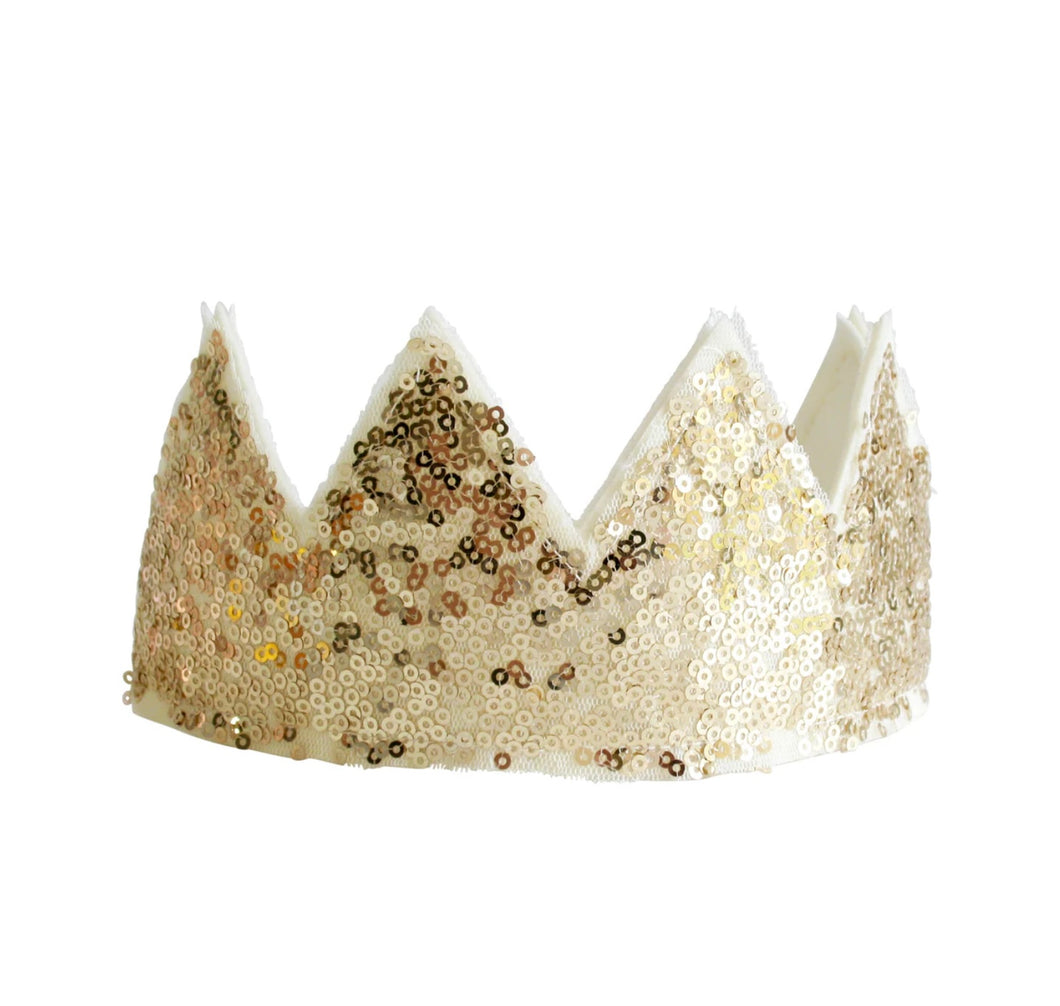 Alimrose - Sequin Sparkle Crown - Gold
