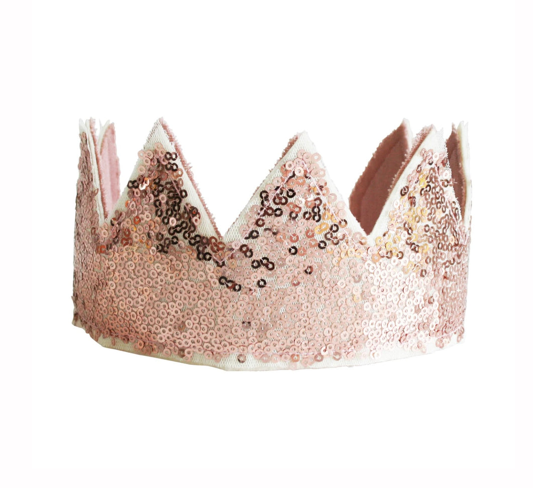 Alimrose - Sequin Sparkle Crown - Rose Gold