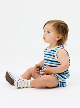 Load image into Gallery viewer, Goldie &amp; Ace - Waffle Bubble Romper Blue
