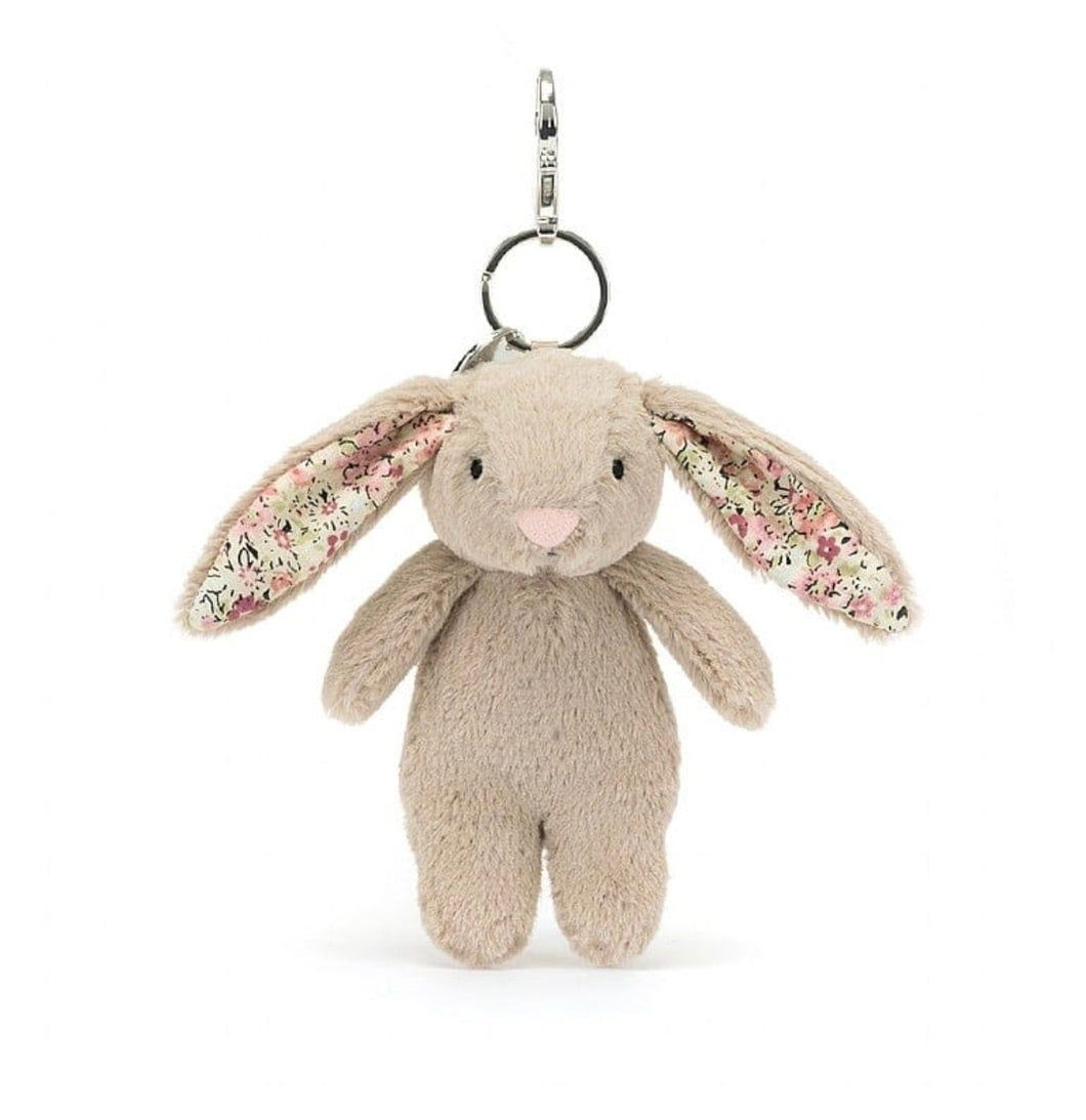 Jellycat - Bashful Blossom - Beige Bunny Bag Charm