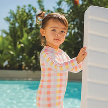 Load image into Gallery viewer, Crywolf - Baby Rash Suit - Pop Gingham
