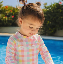 Load image into Gallery viewer, Crywolf - Baby Rash Vest - Pop Gingham
