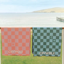 Load image into Gallery viewer, Crywolf - Rapid Dry Towel - Sea Green Check

