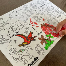Load image into Gallery viewer, Hey Doodle - Dinoroar Mini Colouring &amp; Doodle Mat
