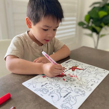 Load image into Gallery viewer, Hey Doodle - Dinoroar Mini Colouring &amp; Doodle Mat
