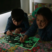 Load image into Gallery viewer, Hey Doodle - Glow-in-The-Deep Classic Colouring &amp; Doodle Mat
