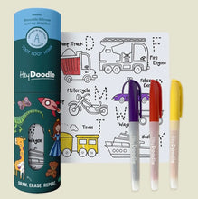 Load image into Gallery viewer, Hey Doodle - Toot Toot Honk Mini Colouring &amp; Doodle Mat
