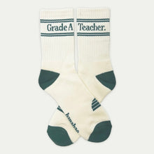 Load image into Gallery viewer, Banabae - Grade A Teacher Organic Cotton Crew Socks

