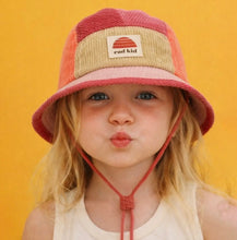 Load image into Gallery viewer, Banabae - Rad Kid 5 Panel Spliced Bucket Hat - Berry Nice - KIDS
