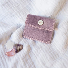 Load image into Gallery viewer, Rainbow Needle Felt Button Pouch
