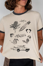 Load image into Gallery viewer, Atmosea - Yaz Artifacts Ringer Tee
