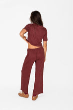 Load image into Gallery viewer, Atmosea - Beach Pj Pointelle Pants in Burgundy
