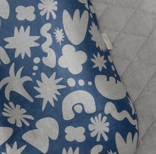 Load image into Gallery viewer, Linen Label - Baby Lounger Nest + Print Denim Blue Linen Cover
