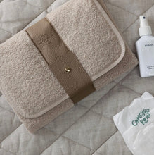Load image into Gallery viewer, Linen Label - Teddy Nappy Change Mat Wallet - NUDE
