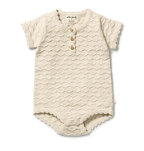 Load image into Gallery viewer, Wilson &amp; Frenchy - Milk Cloud Organic Knitted Chevron Bodysuit

