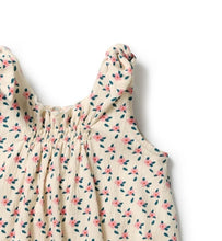 Load image into Gallery viewer, Wilson &amp; Frenchy - Little Blossom Organic Crinkle Tie Playsuit
