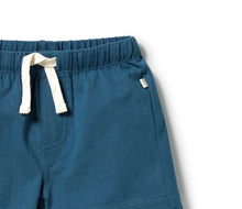 Load image into Gallery viewer, Wilson &amp; Frenchy - Bright Blue Organic Tie Front Short

