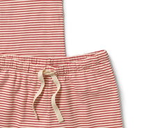 Load image into Gallery viewer, Wilson &amp; Frenchy - Candy Cane Organic Stripe Rib Women’s Pyjamas
