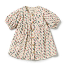 Load image into Gallery viewer, Wilson &amp; Frenchy - Little Blossom Organic Crinkle Button Dress

