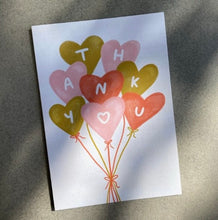 Load image into Gallery viewer, Lauren Sissons Studio - Thank You Balloons Greeting Card - Thanks | Appreciation
