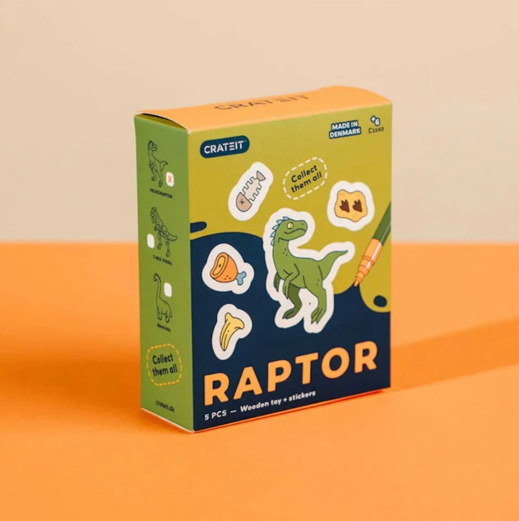 Crateit - Dinosaur Raptor Wooden Toy
