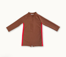 Load image into Gallery viewer, Grown - Zip LS Swim Suit - Teddy
