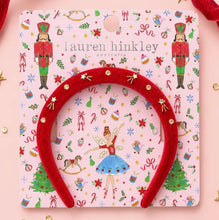 Load image into Gallery viewer, Lauren Hinkley - Nutcracker Red Velvet Headband
