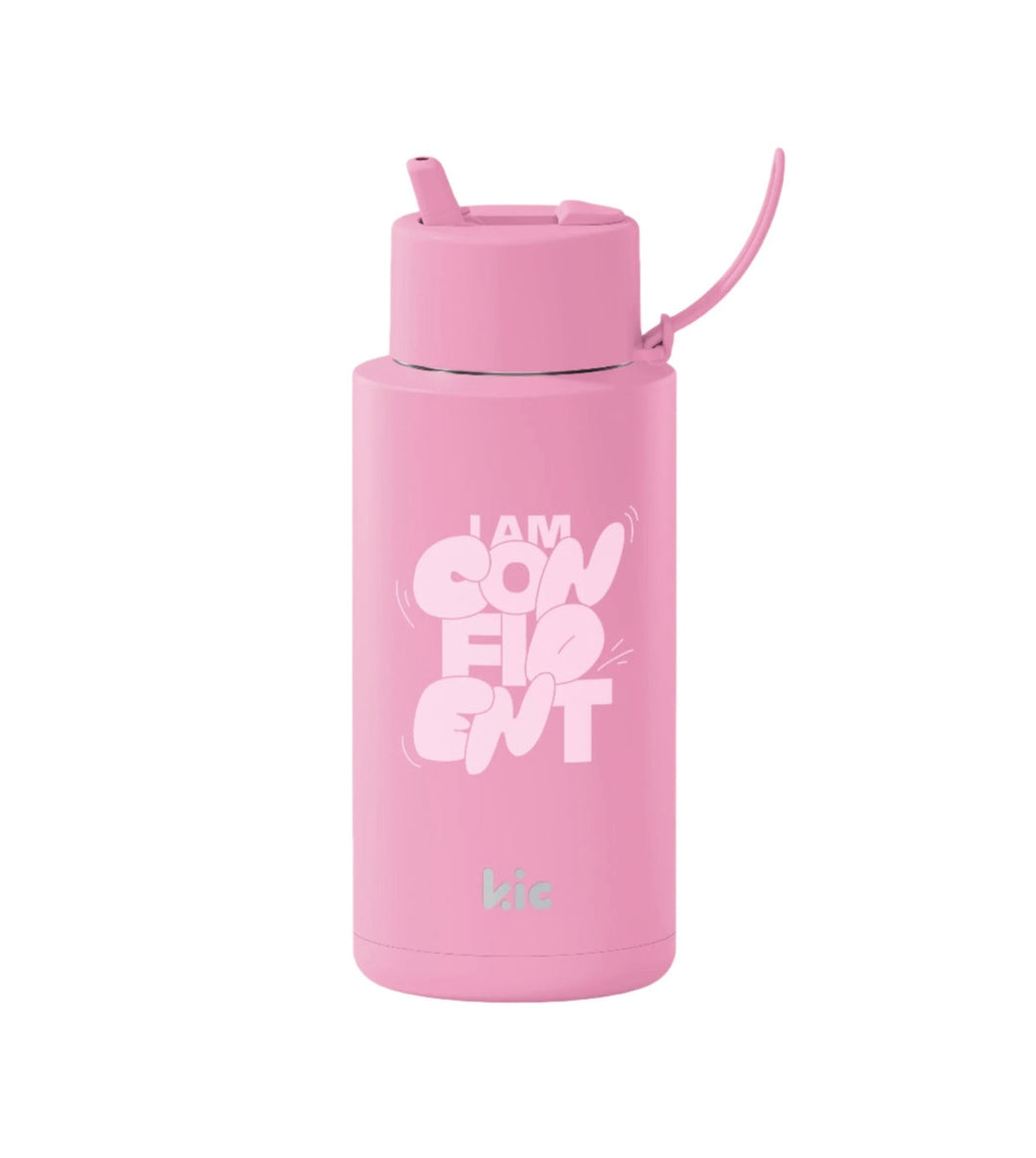 Frank Green - X Kic Reusable Bottle 34oz/1L | Flamingo