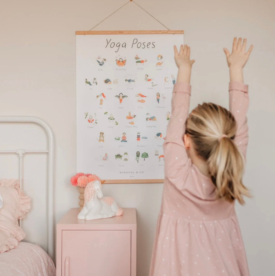Mindful & Co - Yoga Poses Print / Poster