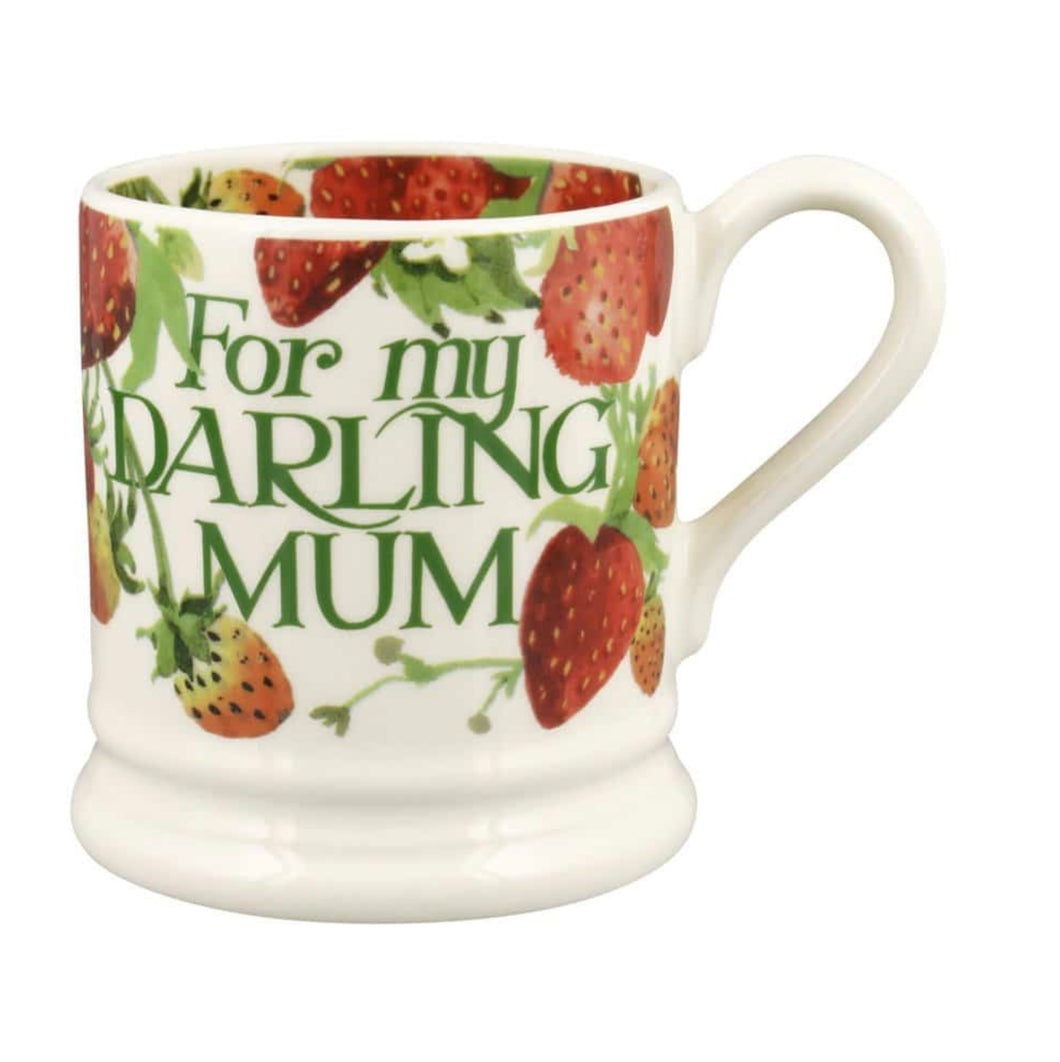 Emma Bridgewater - Strawberries Darling Mum 1/2 Pint Mug