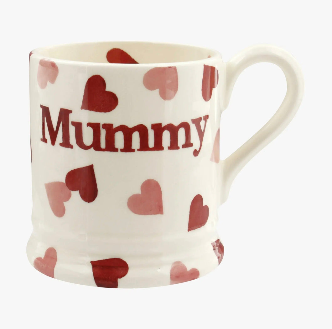 Emma Bridgewater - Pink Hearts Mummy 1/2 Pint Mug