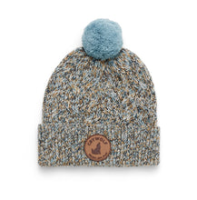 Load image into Gallery viewer, CryWolf - Pom Pom Beanie Blue Speckle
