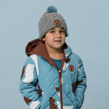 Load image into Gallery viewer, CryWolf - Pom Pom Beanie Blue Speckle
