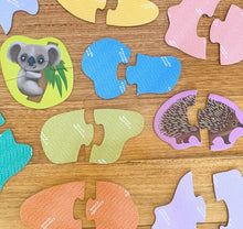 Load image into Gallery viewer, Crocodile Creek - Let&#39;s Begin Puzzle 2 pc - Aussie Animals

