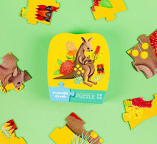 Load image into Gallery viewer, Crocodile Creek - Mini Puzzle 12 pc - Kangaroo &amp; Joey
