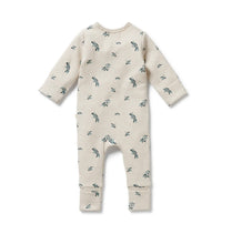 Load image into Gallery viewer, Wilson &amp; Frenchy - Little Olive Organic Waffle Zipsuit
