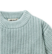Load image into Gallery viewer, Wilson &amp; Frenchy - Duck Egg Organic Knitted Jumper
